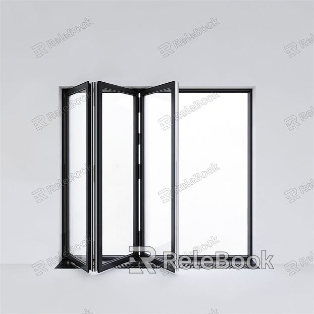 Modern folding door balcony sliding folding door balcony folding door glass door model