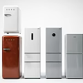 Various Colored Home Refrigerators With Different Styles For Modern Kitchens