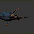 Smart Machine Featuring Blue Body Orange Stripes Mechanical Details And Cockpit Design