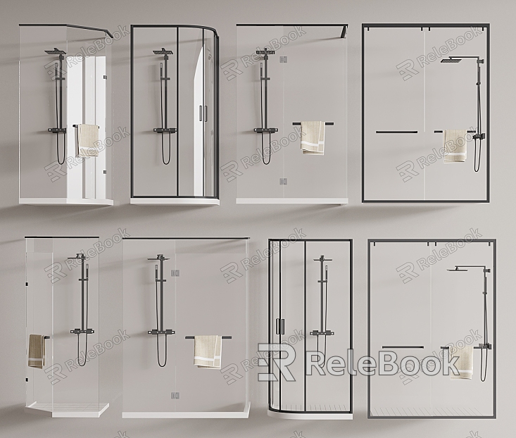 Shower Shower Partition Shower model