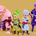 Game Characters Game Characters Style Characters Anime People Q Version Cartoon People Doll Woman 3d model