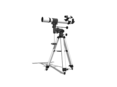 Professional Commercial Telescope Equipment With Stable Tripod Stand For Observation 3d model