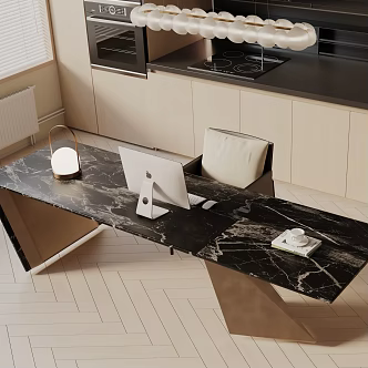 Modern dining table 3d model