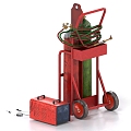 Welding Equipment Industrial Equipment Welding Oxygen Cylinder 3d model