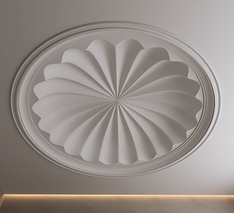 French European-style Ceiling French-style Arched Round Ceiling Special-shaped Ceiling 3d model