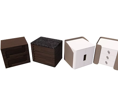 Modern bedside table 3d model Modern bedside table 3d model
