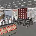 Tobacco And Alcohol Store Interior Design With Shelves Tables Chairs And Alcohol Displays