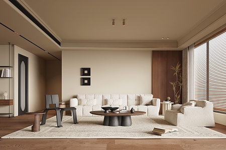 modern living room 3d model