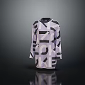 Light Purple Long Sleeve Top With Black Letter Print Stylish Modern Casual Fashion Design