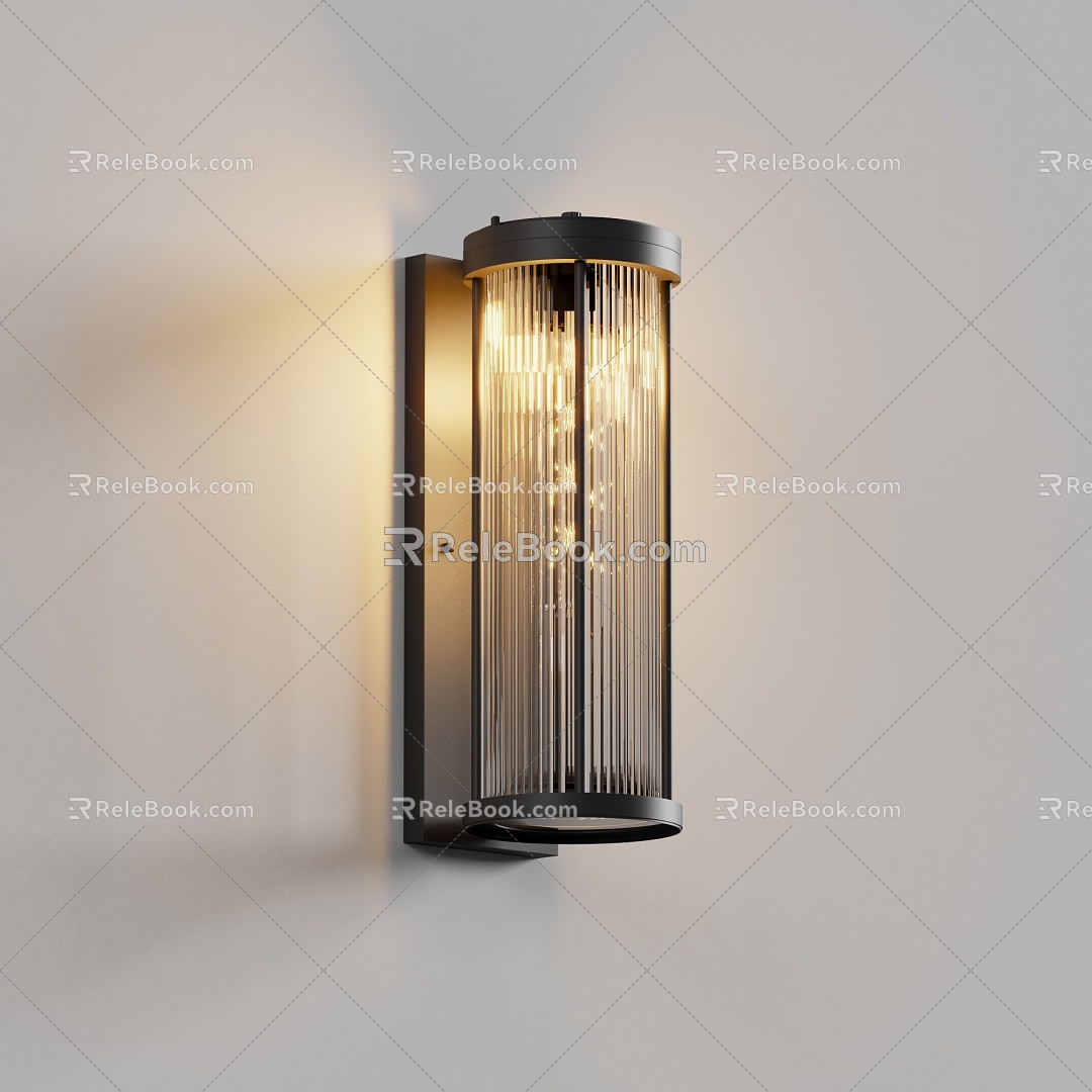 Wall lamp outdoor wall lamp wall lamp post lamp solar lamp street lamp 3d model