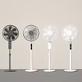 Stylish Air Conditioner Pedestal Fans In Black And White With Various Modern Designs
