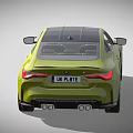 Yellow BMW M4 Two Door Coupe With Black Roof And Sporty Design