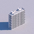 High Rise Residential Building Modern Exterior Design With Large Windows And Balconies Under Blue Sky