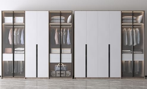 Modern wardrobe 3d model