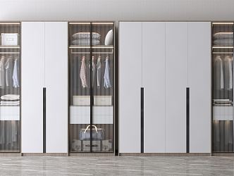 Modern wardrobe 3d model