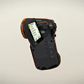 Panasonic Handheld Digital Camera With Ergonomic Design And Orange Accents For Portable Video Recording