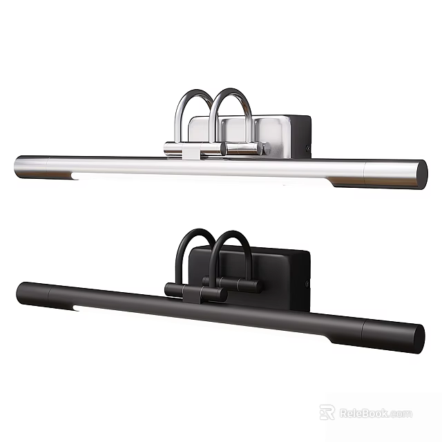 Modern Bag Box Hanger Rods Silver And Black With Hooks For Home Use 3d model 