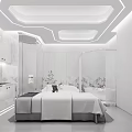 Modern SPA Sauna Interior With Luxurious Bathtub Comfortable Bed And Soft Lighting
