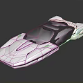 Futuristic Silver Concept Sports Car With Sleek Aerodynamic Design And Transparent Roof