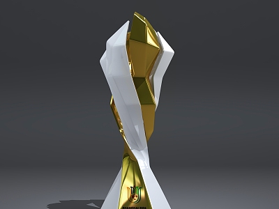 Competition Trophy Concept Magnolia Shape Trophy Super Fine Ornaments model