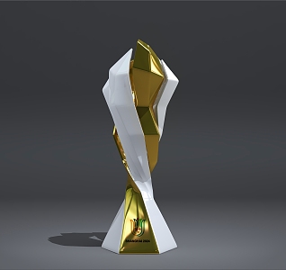 Competition Trophy Concept Magnolia Shape Trophy Super Fine Ornaments 3d model