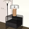 Table lamp table lamp side 3d model