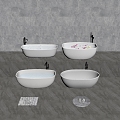 Modern Bathtub Bathtub Tub 3d model