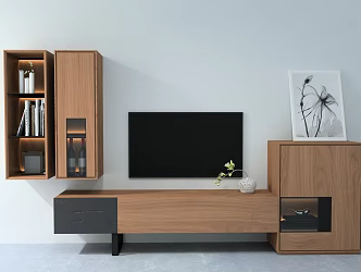 Combination TV cabinet 3d model