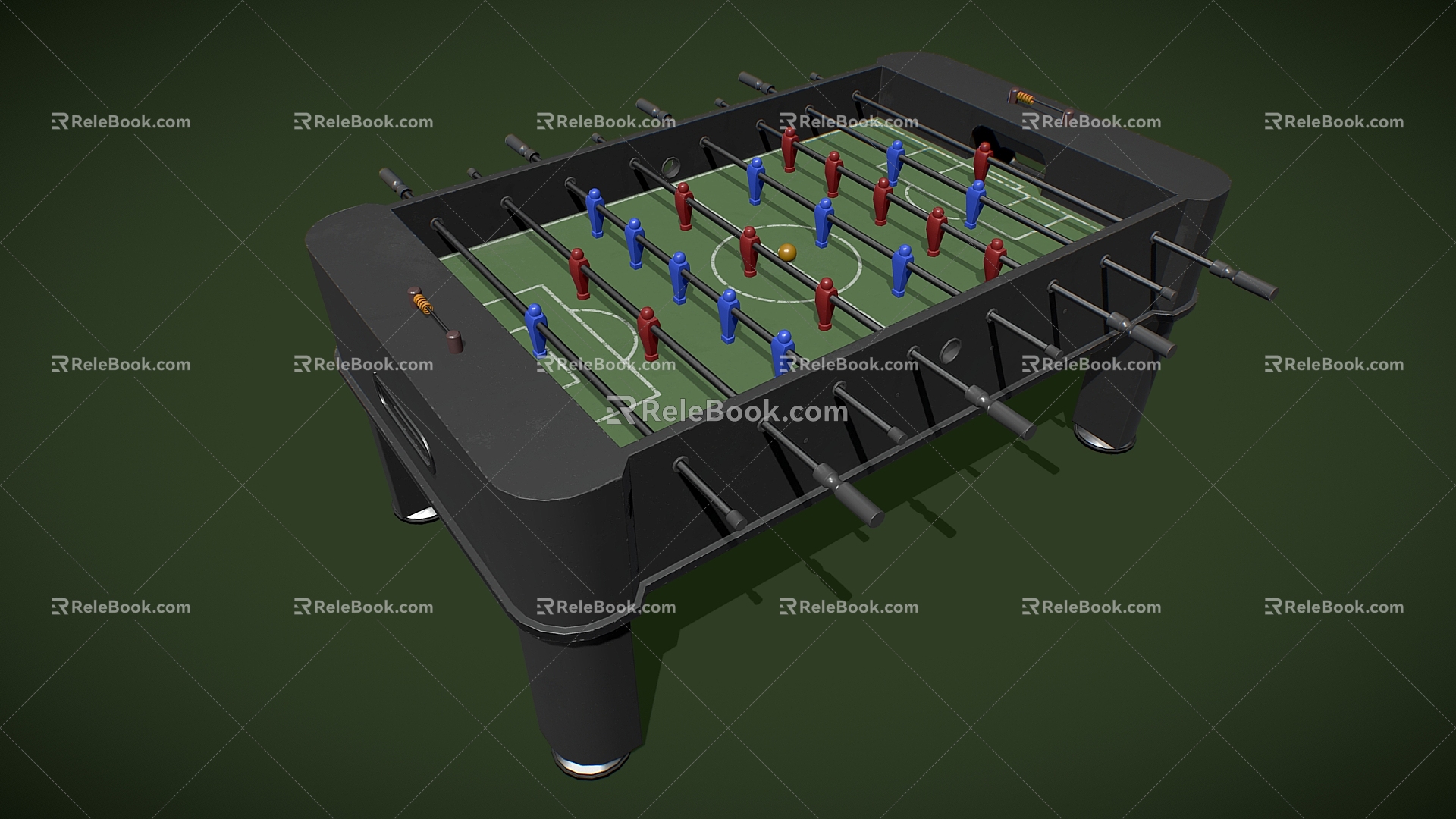 Soccer Table Games Table Board Games Soccer 3d model