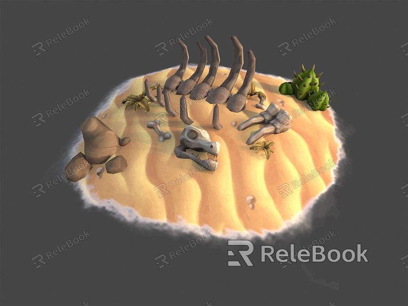 DEATH ZONE OF DEHYDRATED DEATH OF THE MODERN BONE DESERT model