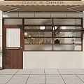Warm Modern Café Interior Design Featuring Wooden Bar Counter Cozy Seating And Pendant Lights