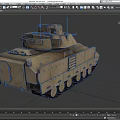 Infantry Fighting Vehicle Armored Vehicle Reconnaissance Vehicle Tank Armored Transport Vehicle Tracked Armored Vehicle Low Face Number Low Model Simple Model Game Video Level Super Realistic 3d model