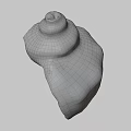 Fantasy Adventure Game Character With Detailed Conch Shell Prop Design