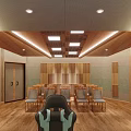 School Music Classroom Interior With Piano Wooden Floors Seats And Ceiling Designs