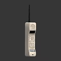 Vintage Mobile Phone With Antenna Keypad Display And Retro Digital Design
