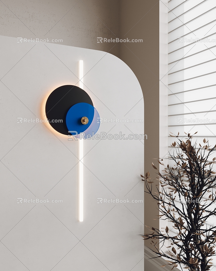 Fashion personality wall lamp 3d model