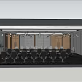 Modern Conference Room Interior Design With Large Table Comfortable Chairs And Ceiling Lights