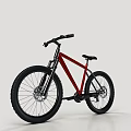 Red Fat Tire Mountain Bike With Sturdy Frame And Off Road Design Features