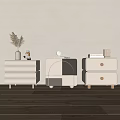 Modern bedside table 3d model