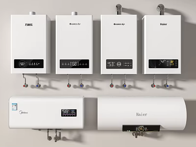 Modern Water Heater Gas Water Heater Electric Water Heater Constant Temperature Water Heater Household Water Heater 3d model
