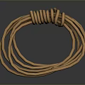 Coiled Brown Durable Rope Ideal for Home Use and Multipurpose Daily Household Tasks