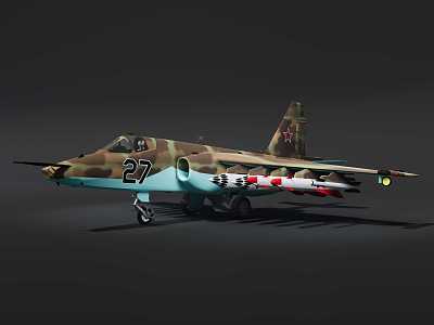 Su-25 Fighter Frog Foot model