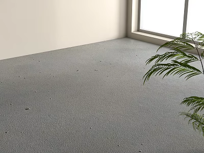 Modern industrial cement floor polishing concrete floor 3d model