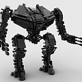 Lego toy secret battle robot mechanical warrior 3d model