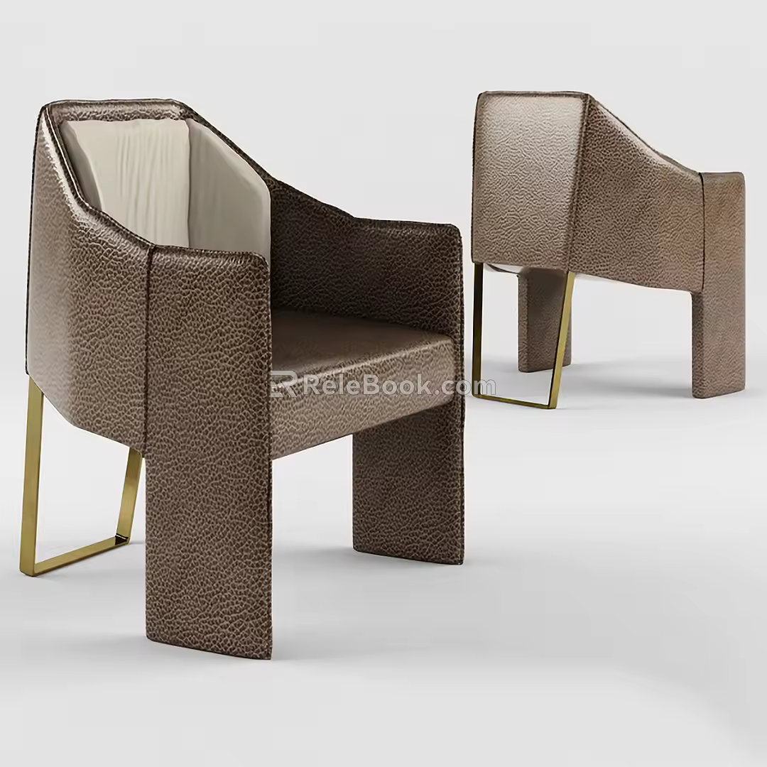 Modern Sofa Chair Unit Sofa Single Chair 3d model