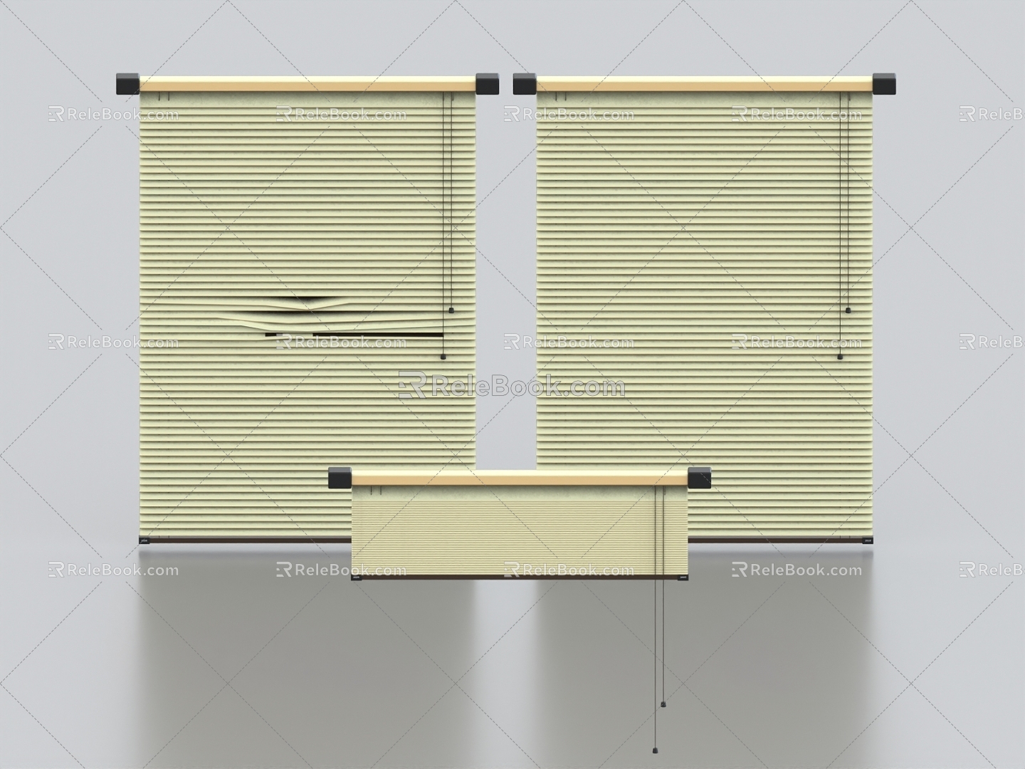 blinds venetian blinds curtain door curtain 3d model