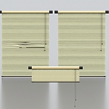 blinds venetian blinds curtain door curtain 3d model