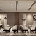 Sales department reception rest area sand table area 3d model