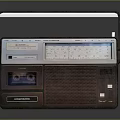 Vintage Audio Cassette Radio Player With FM Dial Cassette Compartment And Top Handle