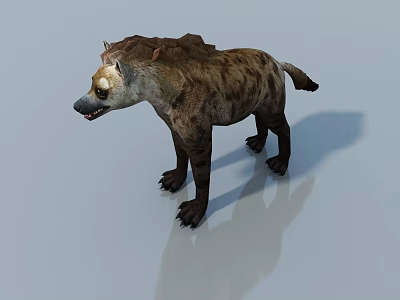 Realistic Spotted Reptile 3D Model Displaying Open Mouth And Scaly Texture 3d model